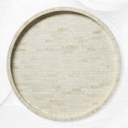 Full Bone Inlay Round Tray