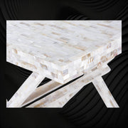 Full Mother Of Pearl Inlay Side Table