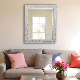 Full Mother of Pearl Inlay Wall Mirror
