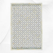 Geometric Bone Inlay Tray Grey | Bone Inlay Serving Tray