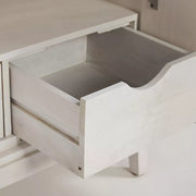 Handcarved Samuel Cabinet White