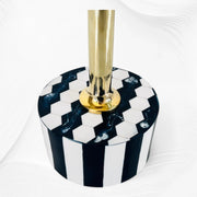 Hexa Inlay Side Table Blue