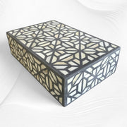 Hope Bone Inlay Box Grey