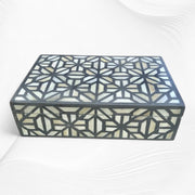 Hope Bone Inlay Box Grey