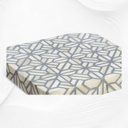 Hope Bone Inlay Side Table Grey