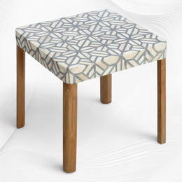 Hope Bone Inlay Side Table Grey