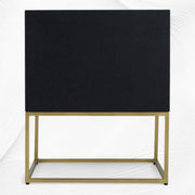 Illusion Bone Inlay Nightstand Black