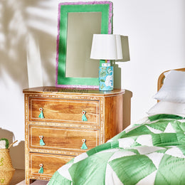 Jiya Mango Wood Inlay Chest of 3 Drawers