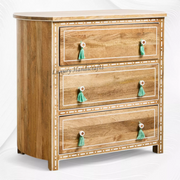 Jiya Mango Wood Inlay Chest of 3 Drawers