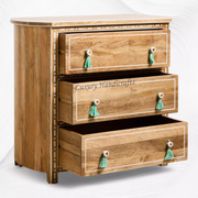 Jiya Mango Wood Inlay Chest of 3 Drawers