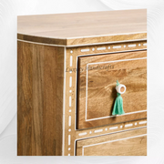 Jiya Mango Wood Inlay Chest of 3 Drawers