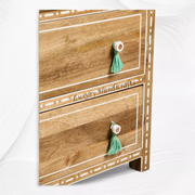 Jiya Mango Wood Inlay Chest of 3 Drawers