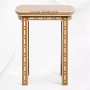 Jiya Mango Wood Inlay Stool