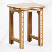 Jiya Mango Wood Inlay Stool