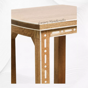Jiya Mango Wood Inlay Stool
