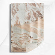 Jolie Marble Coffee Table Round Fantasy Brown