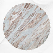 Jolie Marble Coffee Table Round Fantasy Brown