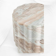 Jolie Marble Side Table Fantasy Brown