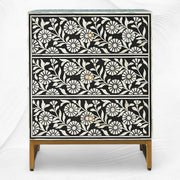 Lalita Bone Inlay Nightstand Black