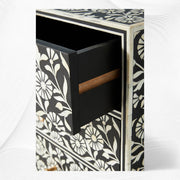Lalita Bone Inlay Nightstand Black