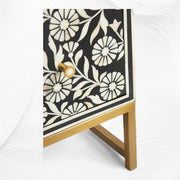 Lalita Inlay Three Drawer Dresser Black