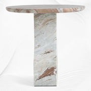 Leo Marble Side Table Fantasy Brown