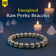 LH Energised Raw Pyrite Bracelet
