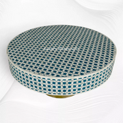 Lisa Bone Inlay Round Coffee Table Indigo