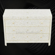 Bone Inlay Lexi Dresser White 5