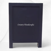 Marrakesh Bone Inlay Bedside Black