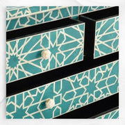 Marrakeesh Bone Inlay Chest Of 4 Drawers Green