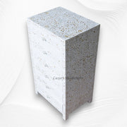 Mother Of Pearl Inlay 6 Drawer Tallboy White | White Mother Of Pearl Chest Of Drawers