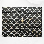 Mother of Pearl Inlay Fish Scale Cabinet Black