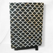 Mother of Pearl Inlay Fish Scale Cabinet Black