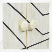 Nola Full Bone Inlay Cabinet Metal Legs Black