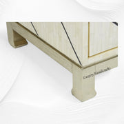 Nola Full Bone Inlay Cabinet Metal Legs Black