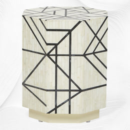 Nola Full Bone Inlay Side Table