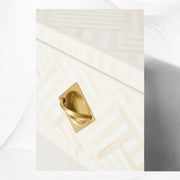 Optical Inlay Coffee Table White 3