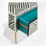 Optical Inlay Coffee Table Black 4