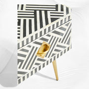 Optical Inlay Coffee Table Black 3