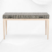 Pattern Bone Inlay 2 Drawer Desk Black
