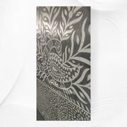 Dark Grey Mother of Pearl Inlay Bed with Intricate Peacock Motif – Artisan Handcrafted