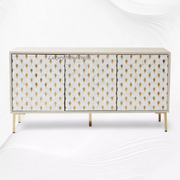 Perla Mother of Pearl Inlay Buffet White