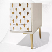 Perla Mother of Pearl Inlay Buffet White