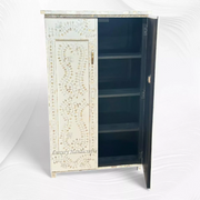 Petra Mother of Pearl Inlay Wardrobe White