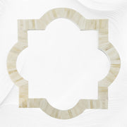 Quatrefoil Natural Bone Inlay Mirror