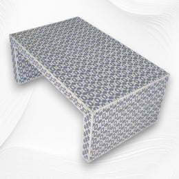 Quote Bone Inlay Center Table Grey