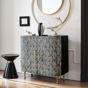 Sprinkle Bone Inlay 2 Door Sideboard Black