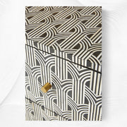 Sprinkle Bone Inlay Nightstand Black