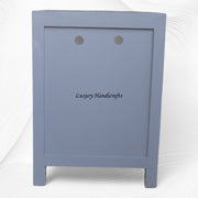 Star Bone Inlay Bedside 3 Drawer Grey